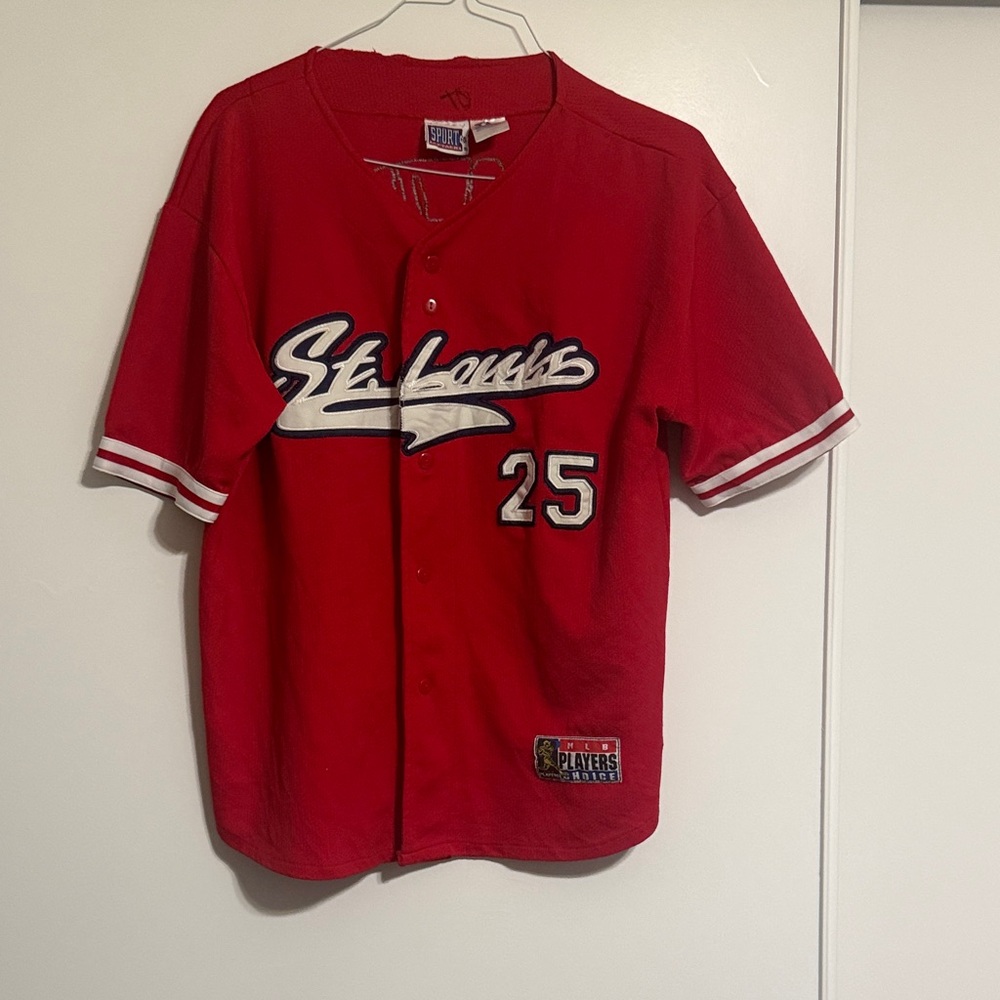 Mark Mcgwire Sporto Red St. Louis Men's Jersey